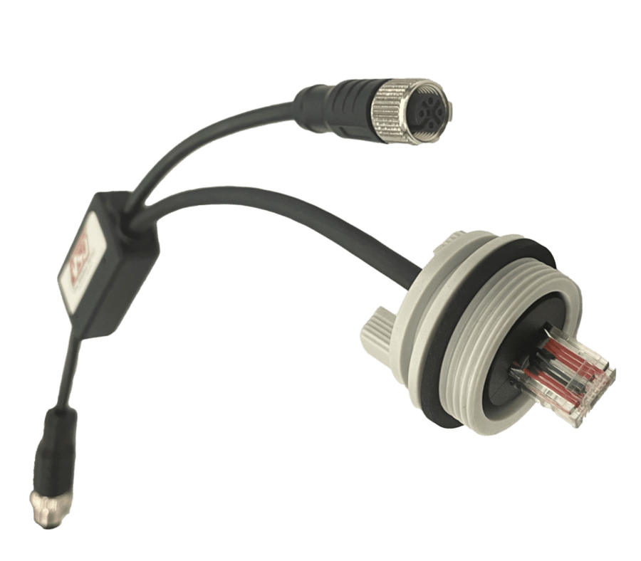 工业变频器驱动电缆（M12 + RJ45）
